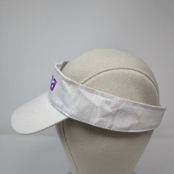 Aetna Golf Strapback Sun Visor Cap White One Size Adjustable Cotton Hit Wear - Picture 3 of 9